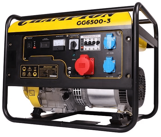 Купить генератор бензиновый Champion GG6500-3